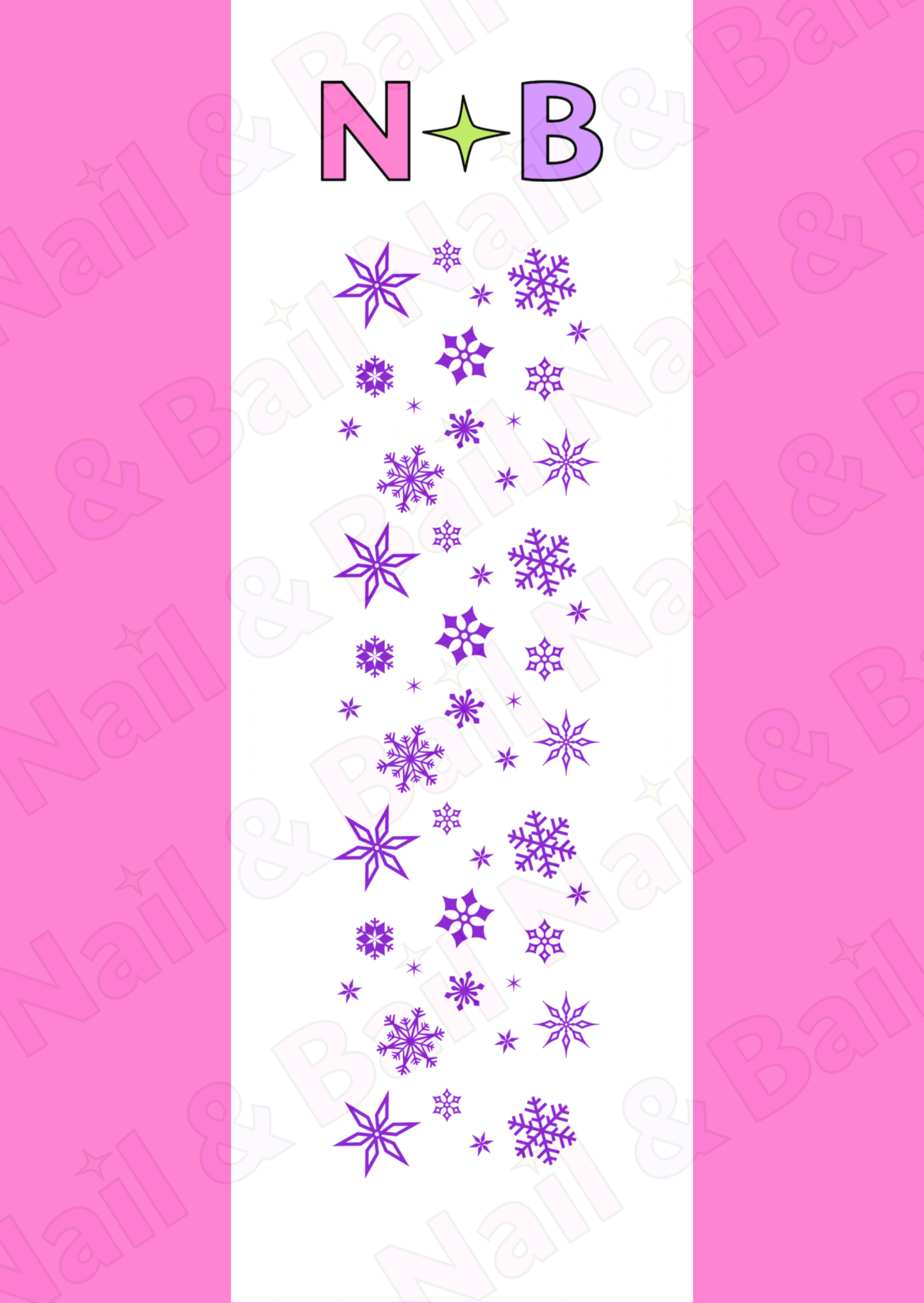 Snowflake Nail Decals